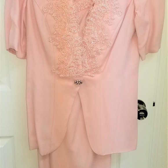 Loralie Original Formal Dress with Jacket  Soft pink Size 8 - Picture 7 of 7
